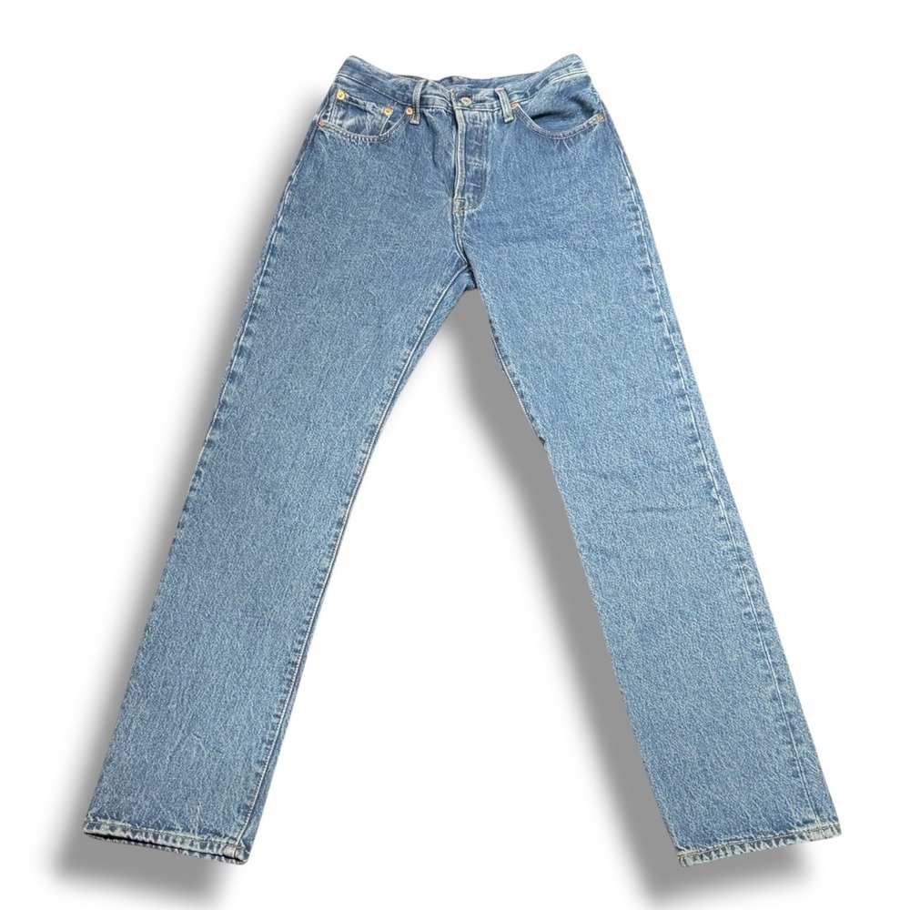 Levi's 501 Premium Denim Jeans 27x32 Medium Wash Straight Leg Vintage Inspired